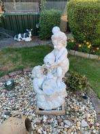 Brocant waterornament tuinbeeld beton, Ophalen, Gebruikt, Beton, Waterornament