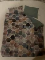 Nieuw katoenen Dekbedovertrek 240+200/220 + 2 slopen ., Dekbedovertrek, Ophalen of Verzenden, Groen, Nieuw