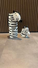 Set van 2 zebra vazen – zwart wit oom, ., Ophalen of Verzenden, Zo goed als nieuw, .