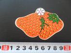 sticker strip groente fruit - aardbei aardbeien *, Ophalen, Zo goed als nieuw