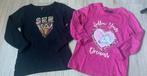 2 shirtjes lange mouw meisje, 116! Samen €6, Ophalen of Verzenden, Zo goed als nieuw, Meisje, Shirt of Longsleeve