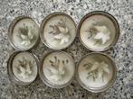 ANTIEKE ONDERZETTERS MET TEGEL 6 STUKS, Ophalen of Verzenden