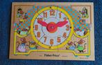 Fisher price 2710. Houten puzzel/leerklok.1985. I.z.g.s., Ophalen of Verzenden, Speelset