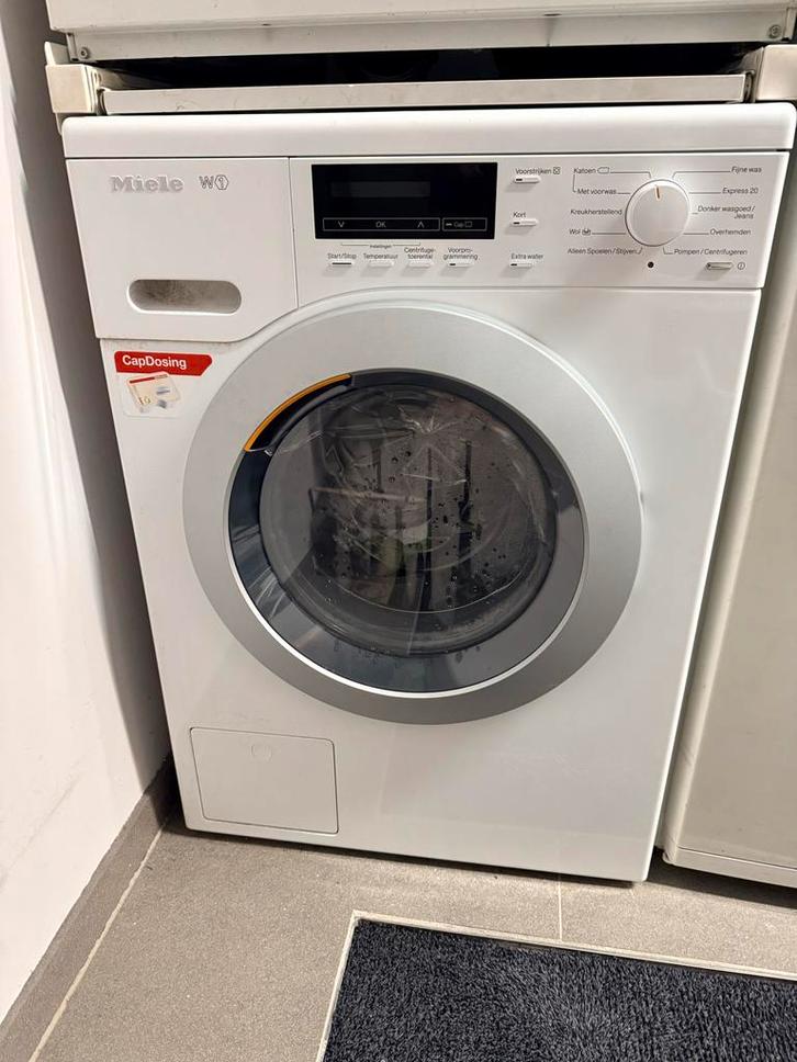 Miele W1 Wasmachine, Witgoed en Apparatuur, Wasmachines, Zo goed als nieuw, Voorlader, 6 tot 8 kg, 85 tot 90 cm, 1600 toeren of meer