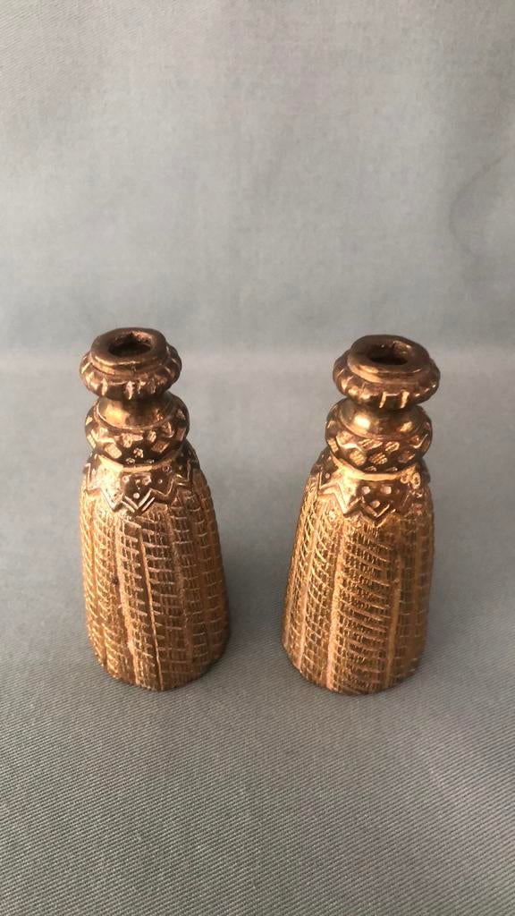 Antieke koperen gordijn kwasten, Ophalen, Koper