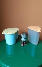 2 Tupperware (suiker/melk enz. ) vintage oranje geel 70s, Huis en Inrichting, Keuken | Tupperware, Ophalen of Verzenden, Zo goed als nieuw