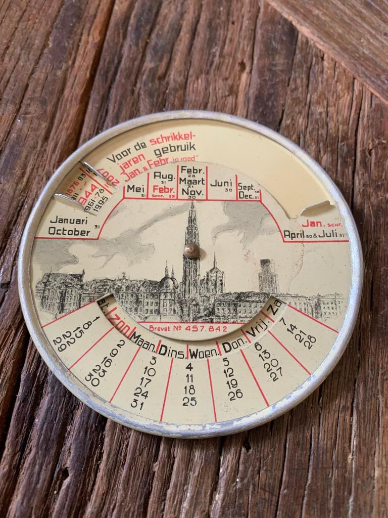 Eeuwigdurende Kalender - Vintage, Antiek en Kunst, Ophalen of Verzenden