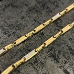 14k gouden ketting prachtig versace schakel monte carlo, Sieraden, Tassen en Uiterlijk, Kettingen, Ophalen of Verzenden, Zo goed als nieuw