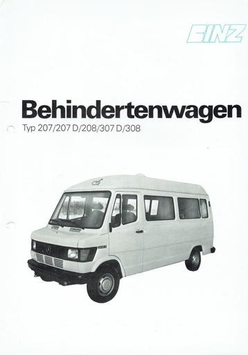 Folder Binz - Mercedes 207 - 308 Behindertenwagen (ca.1980) beschikbaar voor biedingen
