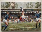 Ajax Omhaal Van Basten Canvas 90x60, Antiek en Kunst, Kunst | Schilderijen | Klassiek, Ophalen of Verzenden