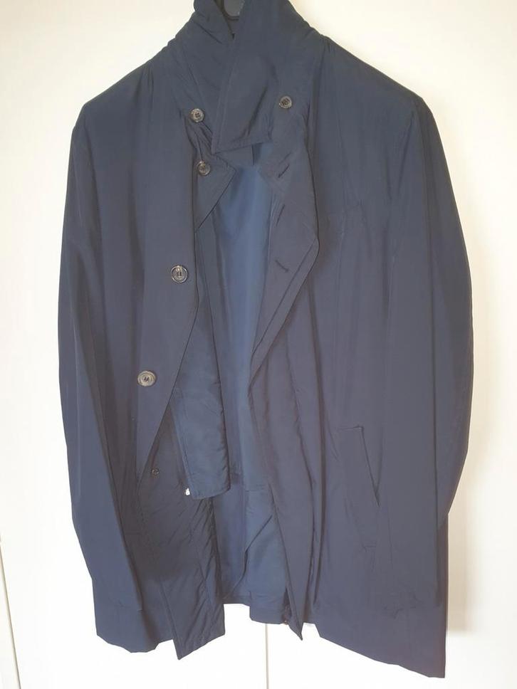 Borrelli jas met uitneembare voering,, maat 56, Kleding | Heren, Jassen | Zomer, Zo goed als nieuw, Maat 56/58 (XL), Blauw, Ophalen of Verzenden