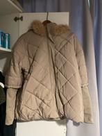 Mooie winterjas met bontkraag, Ophalen of Verzenden, Zo goed als nieuw, Maat 38/40 (M), Beige