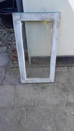 Hardhouten raam inclusief dubbelglas, Doe-het-zelf en Verbouw, Glas en Ramen, Ophalen, Gevelraam of Ruit, Gebruikt, Minder dan 80 cm