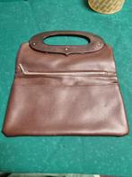 handtas  jaren 50 bruin leder vintage, Sieraden, Tassen en Uiterlijk, Tassen | Damestassen, Ophalen of Verzenden, 'T Olde Gre-j
