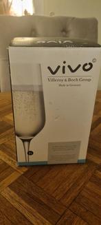 Vivo - Villeroy & Boch 4 champagneglazen glazen, Ophalen of Verzenden, Nieuw, Overige typen