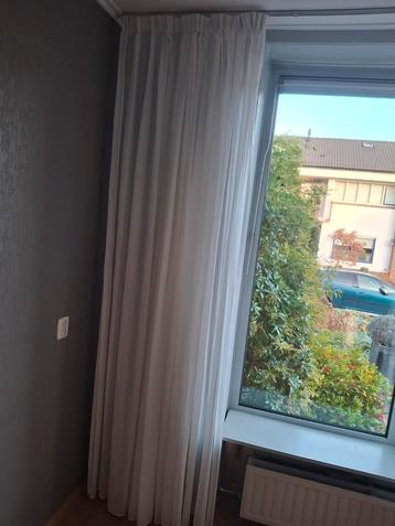 Witte transparante gordijnen - 240x320cm beschikbaar voor biedingen