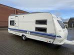 Hobby De luxe Easy 540 UK bouwjaar 2003 met voortent, Caravans en Kamperen, Overige typen, Hobby, Bedrijf, 5 tot 6 meter