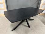 Eettafel l zwart fineer l deens ovaal l 180 x100 l NIEUW