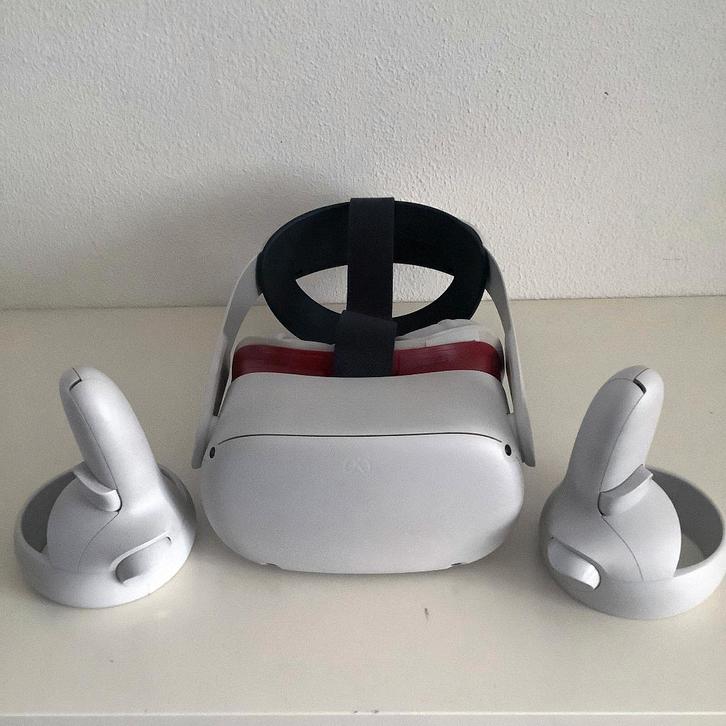 Meta Quest 2 met Elite Strap en lens covers, als nieuw!, Spelcomputers en Games, Virtual Reality, Zo goed als nieuw, Overige platformen