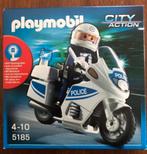 Playmobil politie motor 5185, Complete set, Ophalen of Verzenden, Zo goed als nieuw