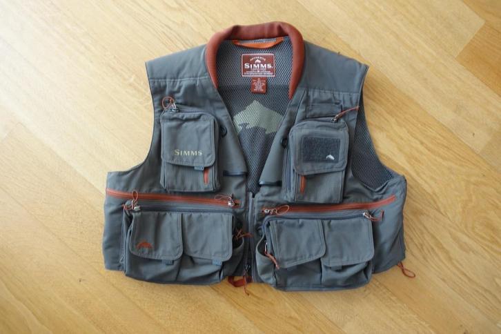 Simm Guide vest, vliegvisvest, XL, Watersport en Boten, Hengelsport | Vliegvissen, Zo goed als nieuw, Overige typen, Ophalen of Verzenden