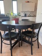 Extendable Table Ikea + 4 chairs, Huis en Inrichting, Overige materialen, Ophalen of Verzenden, Zo goed als nieuw, Vier personen