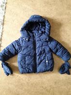Primark Donkerblauwe Winterjas met  Capuchon en wanten 92, Meisje, Ophalen of Verzenden, Zo goed als nieuw, Primark