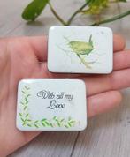 Set van 2 kleine bewaarblikjes, Verzamelen, Blikken, Ophalen of Verzenden, Overige