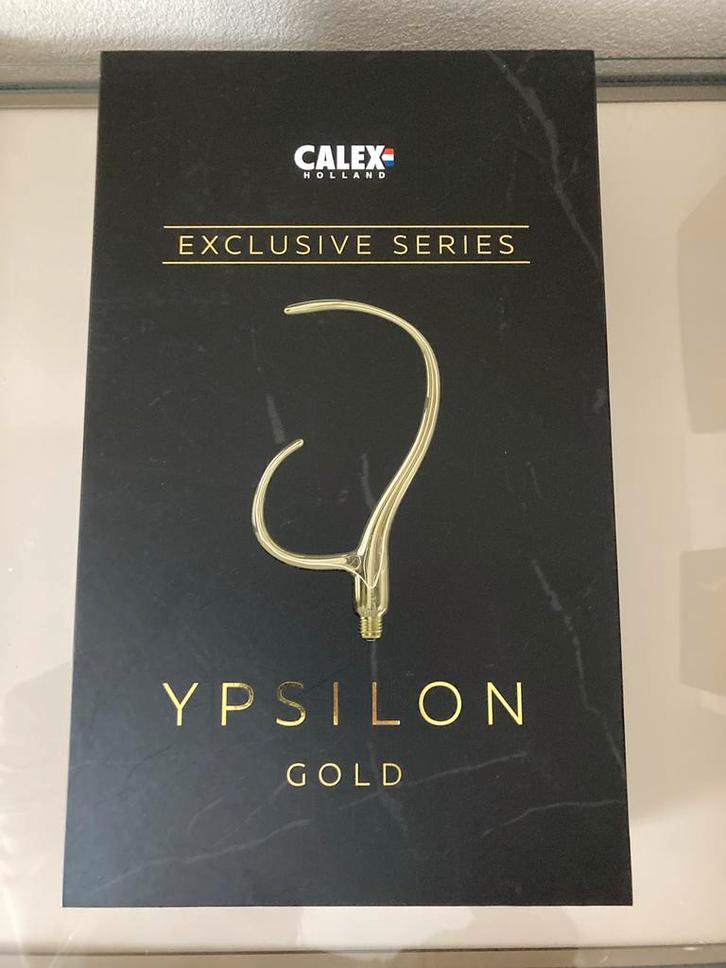 Calex Holland Ypsilon Gold Lamp - Nieuw in doos!, Huis en Inrichting, Lampen | Losse lampen, Nieuw, Gloeilamp, Minder dan 30 watt