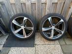 Set van 4 Borbet velgen met banden - 19 inch, Auto-onderdelen, Banden en Velgen, Gebruikt, 255 mm, Banden en Velgen, Personenwagen