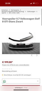 Voorspoiler v7 golf 8 gti clupsport, Auto-onderdelen, Carrosserie en Plaatwerk, Ophalen of Verzenden, Nieuw, Bumper