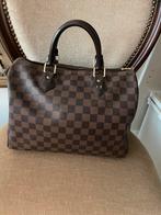 Louis Vuitton Speedy 30 Damier Ebene, Ophalen of Verzenden, Zo goed als nieuw, Bruin, Handtas