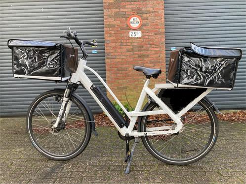 Deliverybikecom e-bike elektrische fiets bezorgfiets wit, Fietsen en Brommers, Elektrische fietsen, Zo goed als nieuw, Overige merken