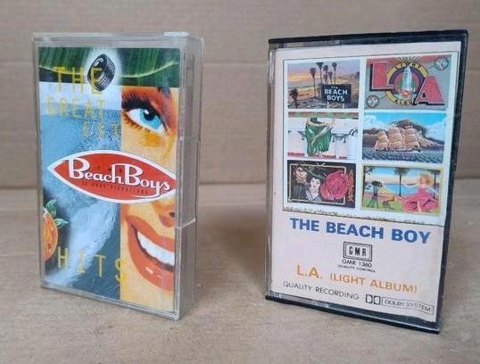 2 muziek cassettes van The Beach Boys, Cd's en Dvd's, Cassettebandjes, Gebruikt, Origineel, Pop, 2 t/m 25 bandjes, Ophalen of Verzenden