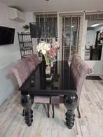 Zwarte eettafel, Huis en Inrichting, Tafels | Eettafels, Ophalen, Rechthoekig, 150 tot 200 cm, 50 tot 100 cm