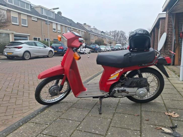 Vintage Rode Scoopy - Klassieker!, Fietsen en Brommers, Brommers | Honda, Gebruikt, Overige modellen, Maximaal 45 km/u, Ophalen of Verzenden