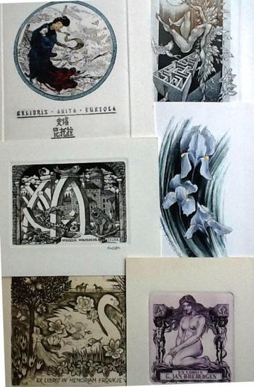 Exlibris / sale - 7 set van 6 