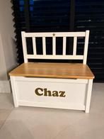 Houten opberg bankje, Ophalen, Gebruikt, Stoel(en)