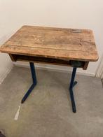 Vintage schoolbankje, retro, Ophalen, Gebruikt, Bureau
