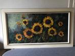schilderij zonnebloemen  te koop 50 Euro, Ophalen