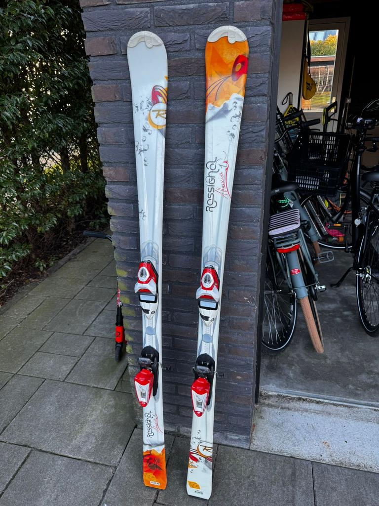 Rossignol Attraxion dames ski’s – 162 cm, 160 tot 180 cm, Rossignol, Ophalen of Verzenden, Zo goed als nieuw