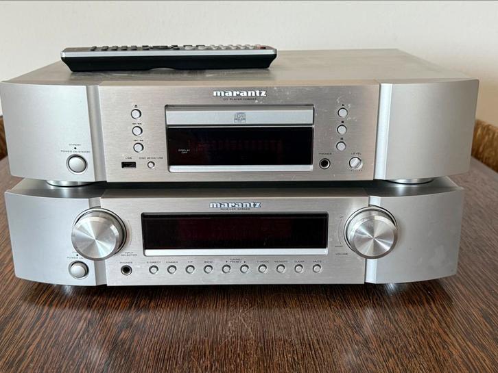 Marantz SR5023 en CD6003, Audio, Tv en Foto, Versterkers en Receivers, Gebruikt, Stereo, 60 tot 120 watt, Marantz, Ophalen of Verzenden