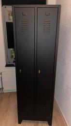 Zwarte antraciet locker met legplanken en hanggedeelte, Huis en Inrichting, Kasten | Lockerkasten, Ophalen of Verzenden, Zo goed als nieuw