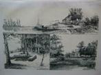 123 / Rheden / Bronbeek / Stenen Kapel     Litho 1876, Antiek en Kunst, Kunst | Litho's en Zeefdrukken, Ophalen of Verzenden