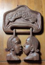 Afrikaans houtsnijwerk wandhanger, Ophalen of Verzenden