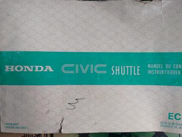 Honda Civic Shuttle handleiding/ instructieboek 
