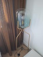 Moderne Vloerlamp met Glazen Kap, Ophalen, 100 tot 150 cm, Zo goed als nieuw, Glas