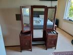 Antieke vintage kaptafel met spiegels, Huis en Inrichting, Tafels | Kaptafels, Ophalen, Gebruikt, 100 tot 150 cm, 100 tot 150 cm