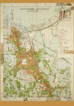 Grote oude landkaart van Batavia Nederlands Indië 70x100cm, Boeken, Atlassen en Landkaarten, Nederland, Ophalen of Verzenden, Landkaart