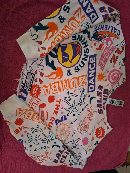 Zumba Dance Crop Sweater S, Kleding | Dames, Sportkleding, Zo goed als nieuw, Blauw, Verzenden